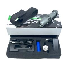 Zoom'lu Sarjlı Avcı Feneri - Gri