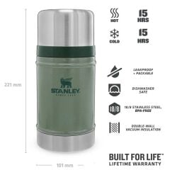 Stanley Klasik Yemek Termosu 0.70 Lt - Hammertone Green