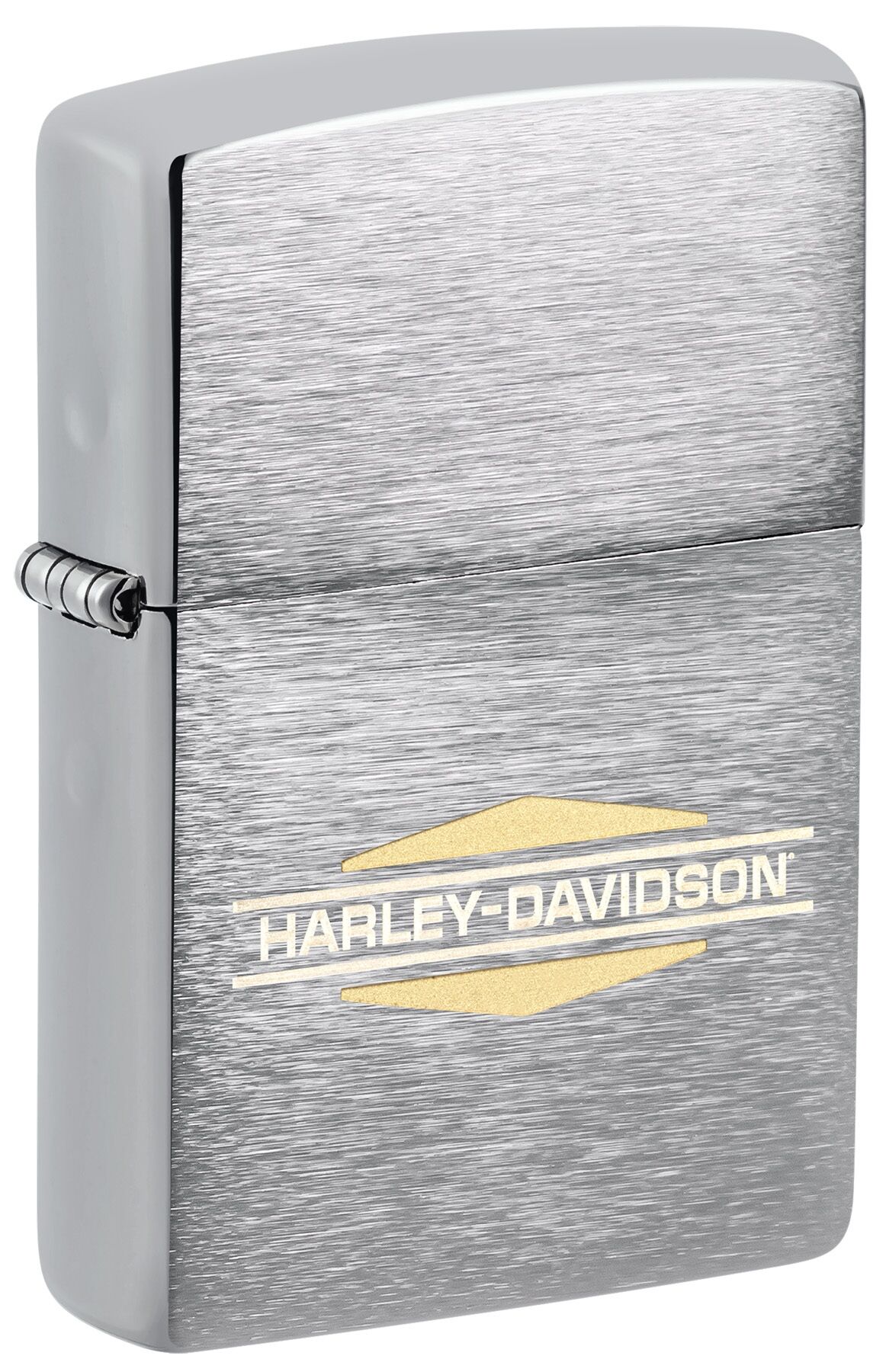 Zippo Harley Davidson Logo Brushed Chrome Design Çakmak