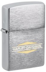 Zippo Harley Davidson Logo Brushed Chrome Design Çakmak