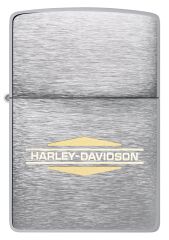 Zippo Harley Davidson Logo Brushed Chrome Design Çakmak