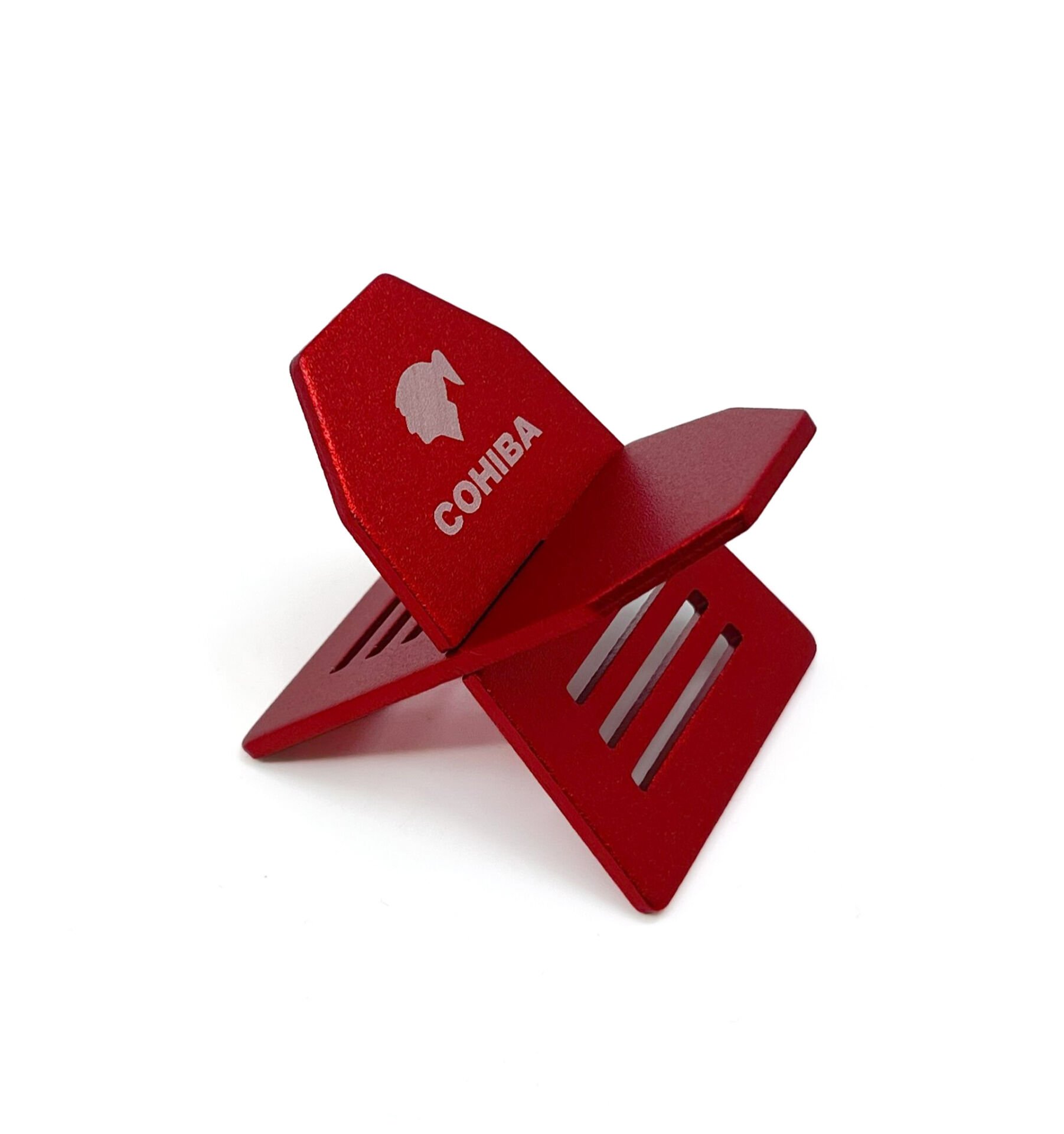 Cohiba Katlanır Puro Tutucu / Puro Sehpası Standı - Kırmızı