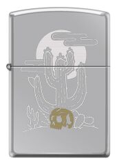 Zippo Cactus And Skull Dizayn Çakmak