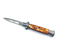 AKC Stiletto Bıçak Sedefli Kabze - Kahverengi