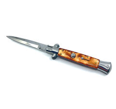 AKC Stiletto Bıçak Sedefli Kabze - Kahverengi