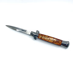 AKC Stiletto Bıçak Sedefli Kabze - Kahverengi