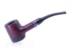 Dapper İşlemeli 9mm Filtreli Poker Pipo (Mavi Bilezik) 04