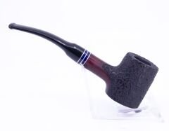 Dapper İşlemeli 9mm Filtreli Poker Pipo (Mavi Bilezik) 04