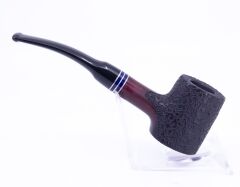 Dapper İşlemeli 9mm Filtreli Poker Pipo (Mavi Bilezik) 04
