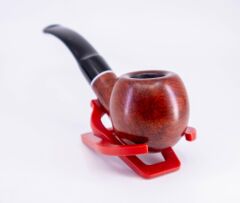 Şahin Kırmızı Yıldız 234 9mm. Filtreli Akrilik Saplı Pipo - Bent Billiard 237099b