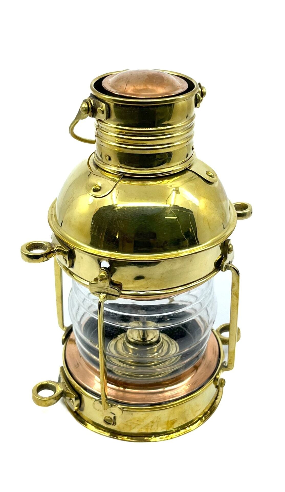 Nostaljik Görünümlü Pirinç Gaz Yağı Lambası
