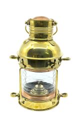 Nostaljik Görünümlü Pirinç Gaz Yağı Lambası