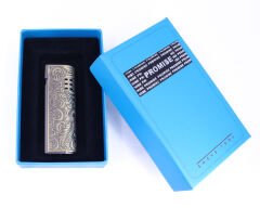 Promise İşlemeli Eskitme Pirinç Rengi Çakmak