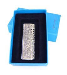 Promise İşlemeli Eskitme Pirinç Rengi Çakmak