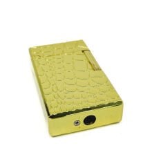 Dupont Tarzı Metal Çakmak Çift Torch Jet Alev - Gold