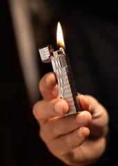 Caka Petra Serisi Benzinli Pirinç Çakmak - Petra Titan Silver Signature