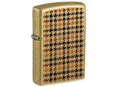 Zippo Street Brass Plaid Dizayn Çakmak