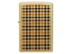 Zippo Street Brass Plaid Dizayn Çakmak