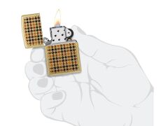 Zippo Street Brass Plaid Dizayn Çakmak