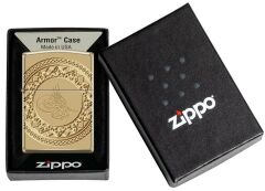 Zippo Ottoman Design Armor Case Gold Çakmak