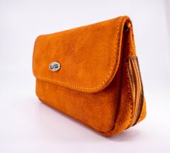 Şahin Turuncu Süet Pipo Taşıma Çantası