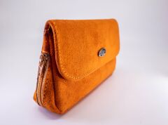 Şahin Turuncu Süet Pipo Taşıma Çantası