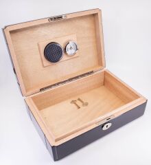 Cupey Humidor / Puro Saklama Kutusu Gri