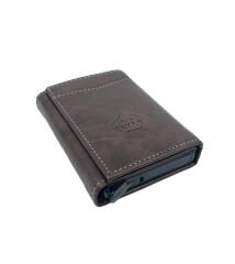 Kayader RFID Mekanizmalı Cüzdan - Kahverengi 001