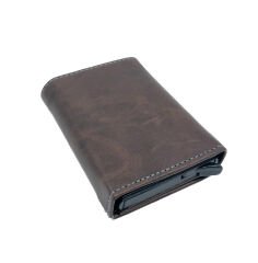 Kayader RFID Mekanizmalı Cüzdan - Kahverengi 001