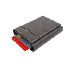 Kayader RFID Mekanizmalı Cüzdan - Kahverengi 001