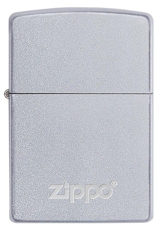 Zippo Classic Satin Chrome Logo Dizayn Çakmak