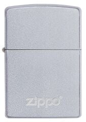 Zippo Classic Satin Chrome Logo Dizayn Çakmak