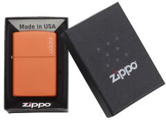 Zippo Logo Design Turuncu Çakmak