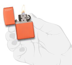 Zippo Logo Design Turuncu Çakmak