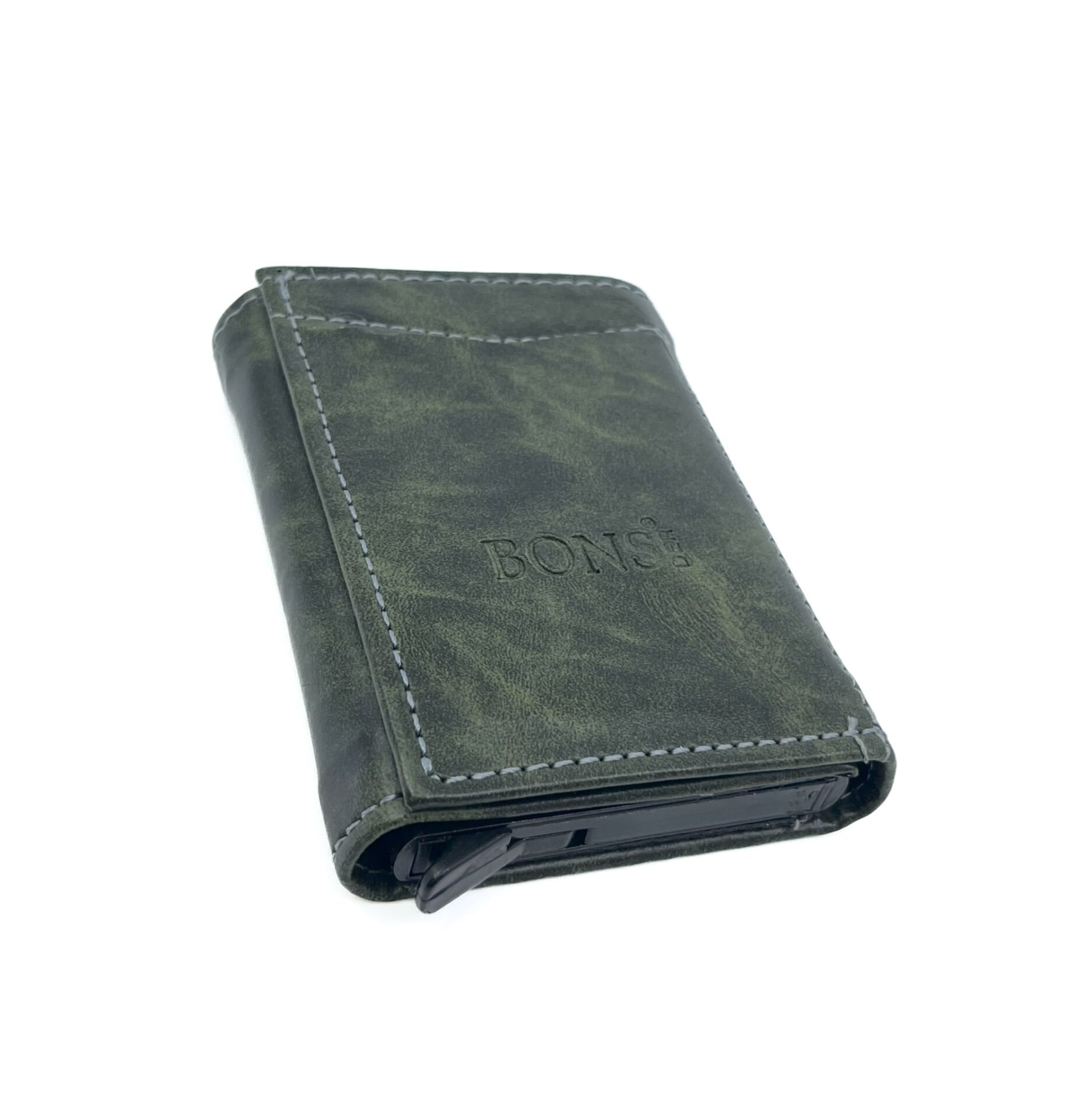 Bons Deri RFID Mekanizmalı Cüzdan - Yeşil