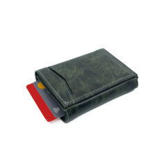 Bons Deri RFID Mekanizmalı Cüzdan - Yeşil