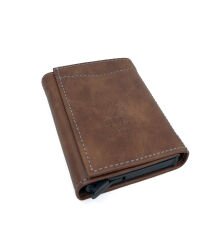 Kayader RFID Mekanizmalı Cüzdan - Kahverengi 002