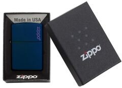Zippo Matte Dark Blue Design