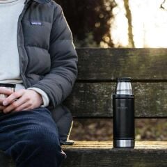 Stanley Klasik Vakumlu Termos 0.47 Lt - Matte Black Pebble