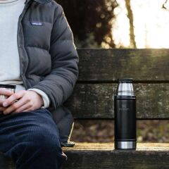 Stanley Klasik Vakumlu Termos 0.47 Lt - Matte Black Pebble