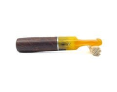 Şahin 9mm Filtreli 8mm Uçlu Akrilik Saplı Ağızlık - Kahverengi - 2583