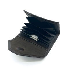 Kayader Hakiki Deri Kartlık Cüzdan - Kahverengi