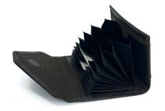 Kayader Hakiki Deri Kartlık Cüzdan - Kahverengi