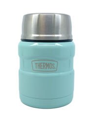 SK-3002 470ml Stainless King Kaşıklı Yemek Termosu - Açık Mavi