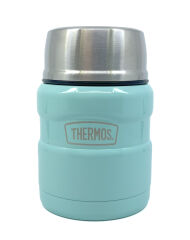 SK-3002 470ml Stainless King Kaşıklı Yemek Termosu - Açık Mavi