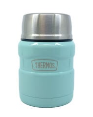 SK-3002 470ml Stainless King Kaşıklı Yemek Termosu - Açık Mavi