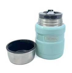 SK-3002 470ml Stainless King Kaşıklı Yemek Termosu - Açık Mavi