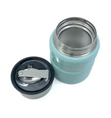 SK-3002 470ml Stainless King Kaşıklı Yemek Termosu - Açık Mavi