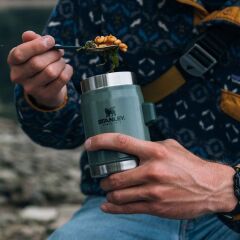 Stanley Klasik Paslanmaz Çelik Yemek Termosu Kaşıklı 0,40 LT - Hammertone Green