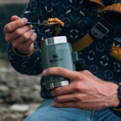 Stanley Klasik Paslanmaz Çelik Yemek Termosu Kaşıklı 0,40 LT - Hammertone Green